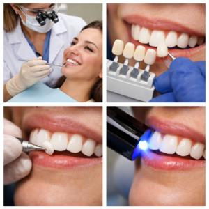 Fases del tratamiento de reconstrucción con composite